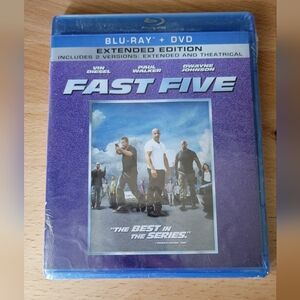 NWT Fast Five DVD + Blu-RayThe Fast and the Furious 5